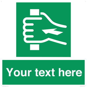 Custom Push Bar Sign